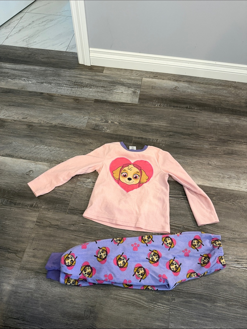Nickelodeon Pink Heart Puppy Two-Piece Kids Pajama Set